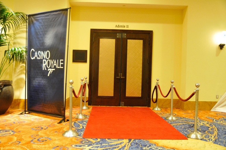 Hala Events - Casino Royale entrance at the Product Launch