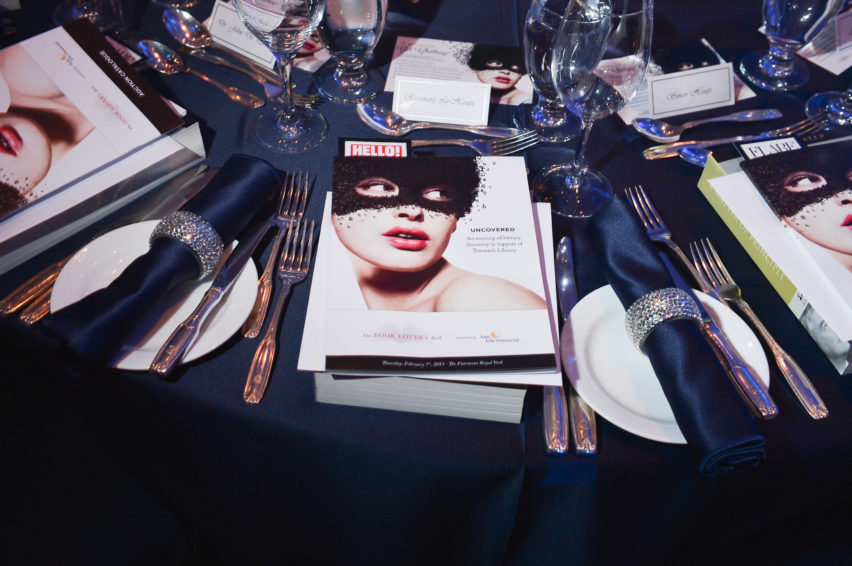 Hala Events - Table setting at the Book Lover’s Ball